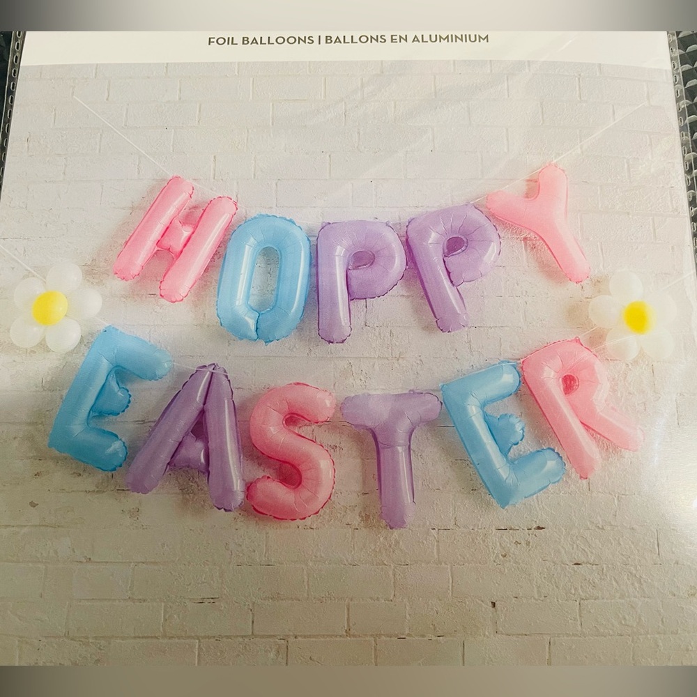 Hoppy Easter Balloon Kit, Easter Home Decor, Easter Celebration